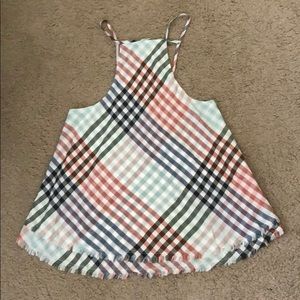 checkered tank top